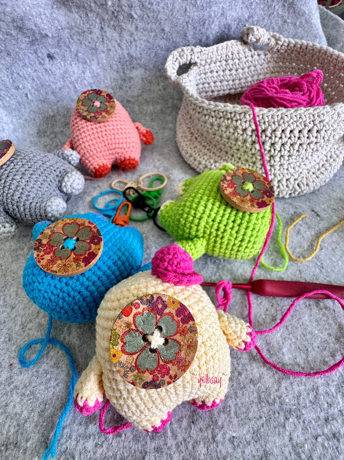 Button Monster keychains